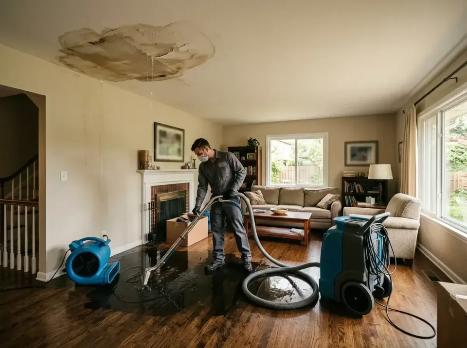 attic-pipe-burst-ceiling-drip-008 — frequently asked questions, Water Damage Restoration & Carpet Care in Hope Valley, RI